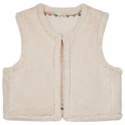 Veste Sans Manches Réversible Renée Double Gaze Coton Bio - Collection Femme | Crème