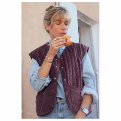 Veste Sans Manches Simona - Collection Femme | Prune