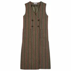 Veste Sans Manches Venice Rayée Laine | Gris