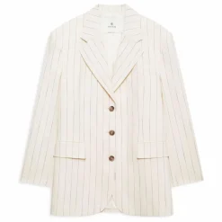 Veste Sara Rayée | Crème