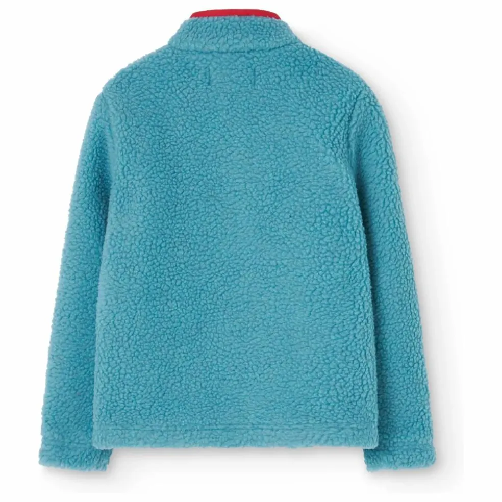 Veste Sherpa Shrew Fibres Recyclées | Bleu ciel