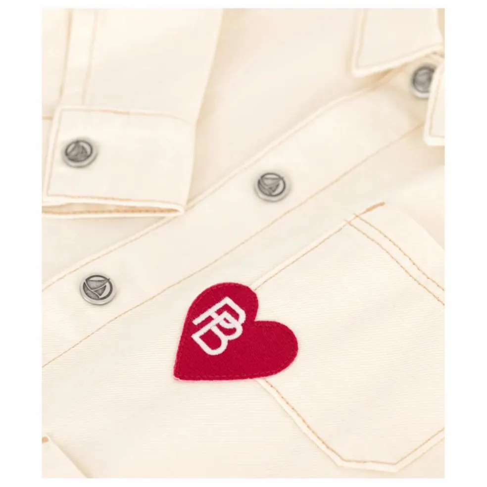 Veste Surpiqures Cœur | Ecru