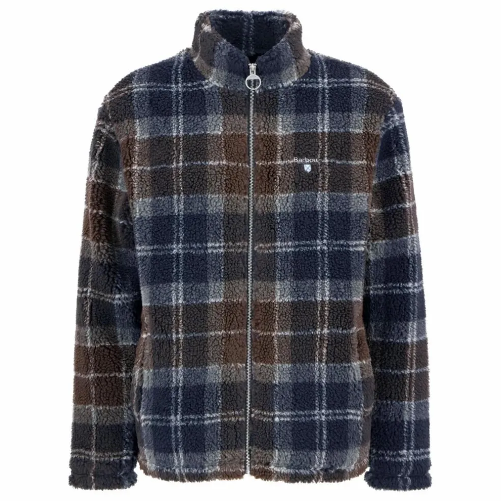 Veste Tartan Zippée | Bleu nuit