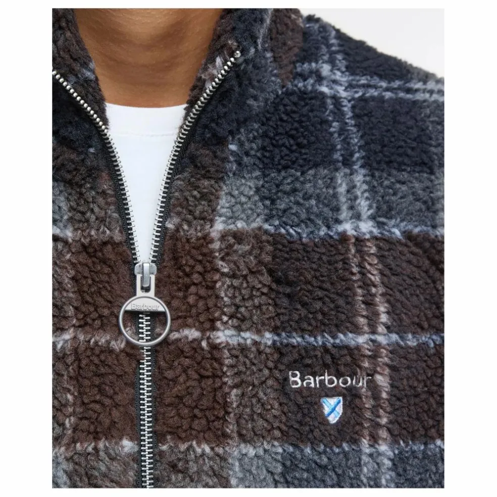 Veste Tartan Zippée | Bleu nuit