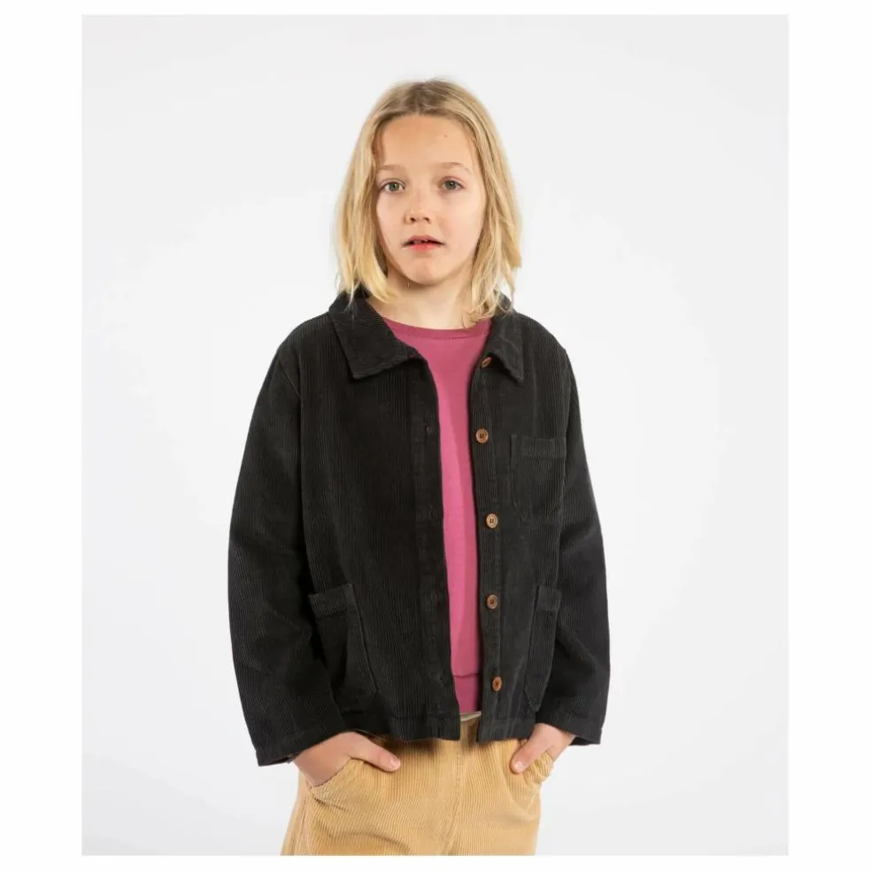 Veste Velours Côtelé Coton Bio | Noir