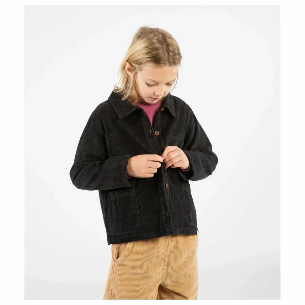 Veste Velours Côtelé Coton Bio | Noir