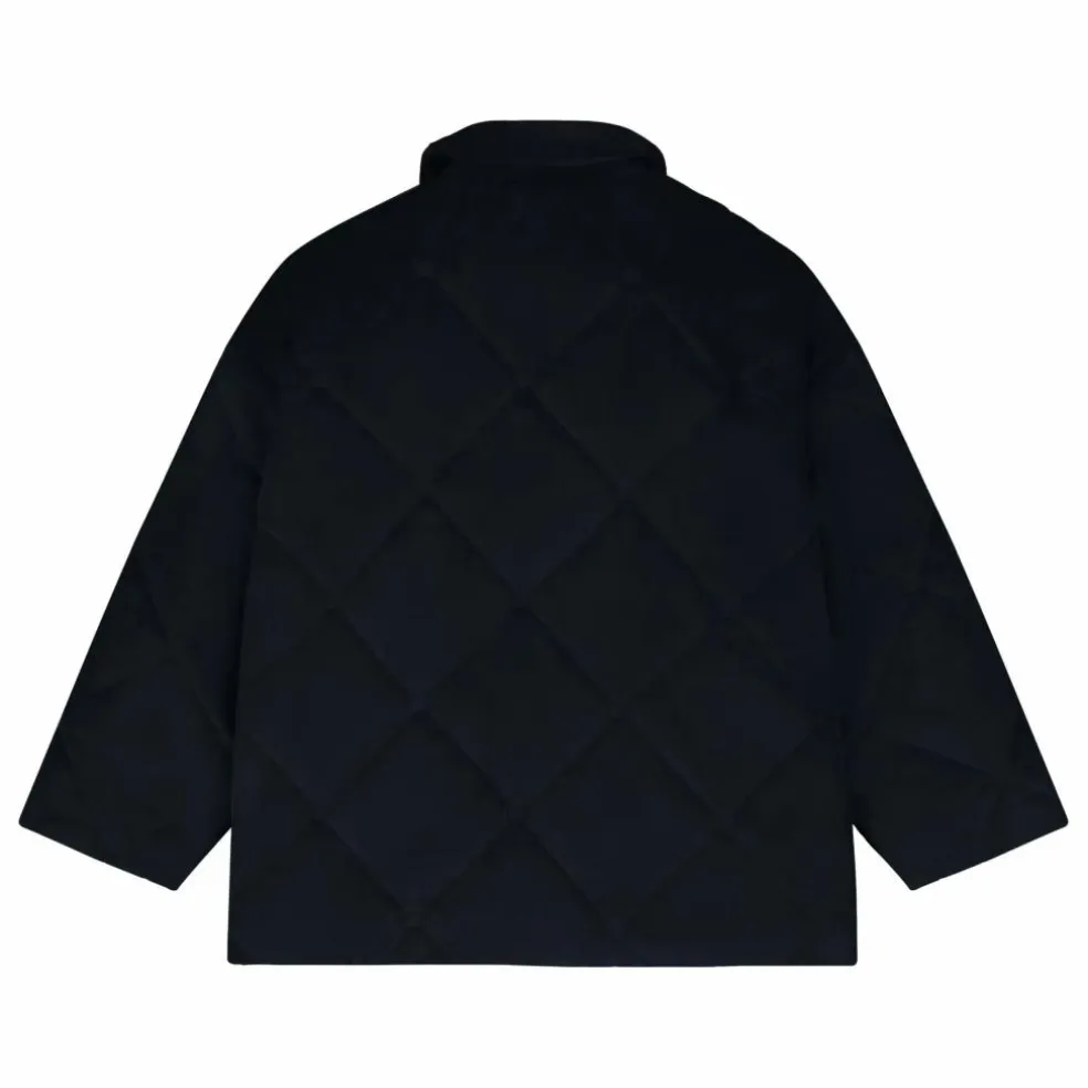Veste Velours Côtelé Matelasée | Noir