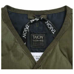 Veste Zippée Sans Manches Matelassée Military | Vert olive
