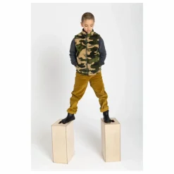 Veste Zippée sans manches Sherpa | Vert kaki