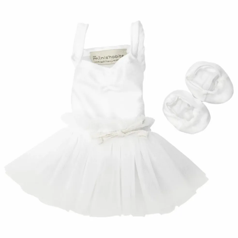 Vestiaire poupée ballerine - Ensemble tutu | Blanc