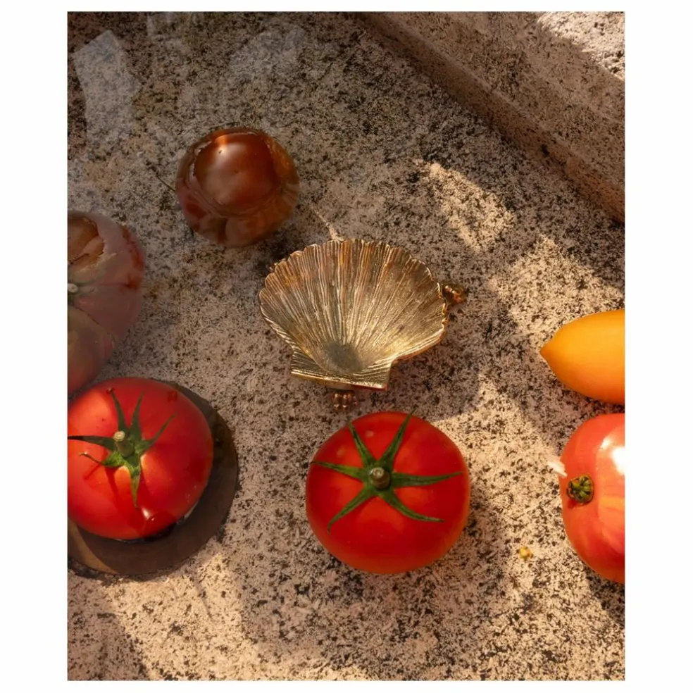 Vide poche coquillage en laiton Scarlett | Doré