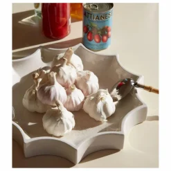 Vide poche Tasca en céramique craquelé | Crème