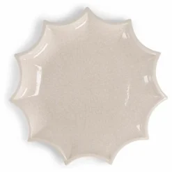 Vide poche Tasca en céramique craquelé | Crème