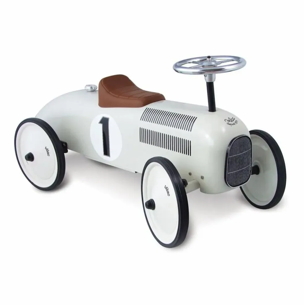 Voiture porteur métal | Ecru