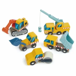 Voitures de Construction en bois - Set de 5