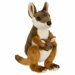WWF - Peluche Kangourou et son bébé | Marron clair